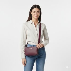 Kate Spade Madison Camera Bag in Blackberry Preserves Burgundy KC584 NWOT